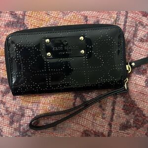 Kate Spade Black Patent Clutch